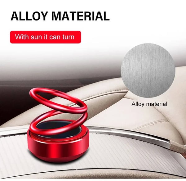 Solar Roterande Dubbel Ring Upphängning Bil Aromaterapi Ornament