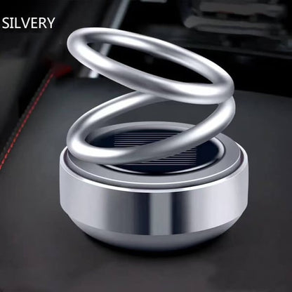 Solar Roterande Dubbel Ring Upphängning Bil Aromaterapi Ornament