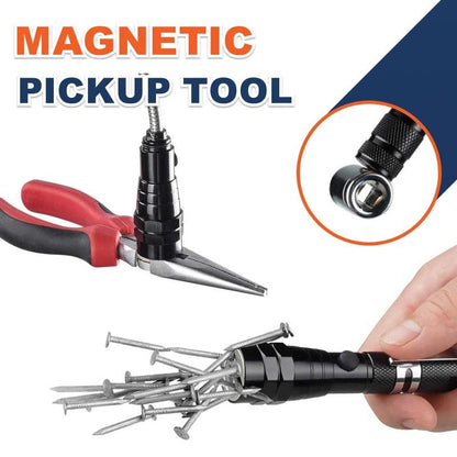🔦 50% RABATT NU! 🧲 Multifunktionell Magnetisk Teleskop Ficklampa – Utdragbar & 360° Roterbar – Perfekt för Reparationer & DIY 🛠️