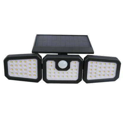 💡 50% RABATT! ☀️ Solarvägglampa 3-Huvuden – Sensorljus, Väderbeständig & Energisnål 🔋