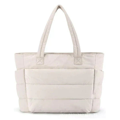 ✨Begränsad tid – 50% rabatt⏰👜 Lättviktig puffig tygväska（🔥het försäljning🔥）