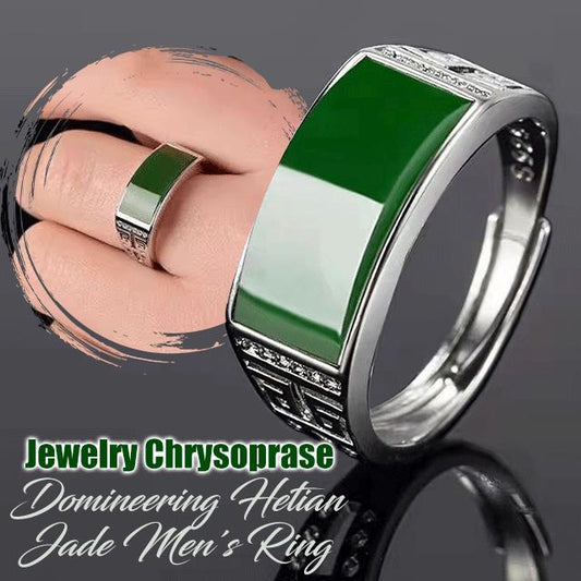 Dominerande Hetian Jade Ring
