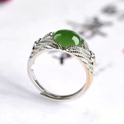 Dominerande Hetian Jade Ring