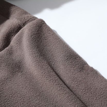 🎅Christmas pre-sale🎁Herrejacka med huva och varm huva i dubbelsidig fuskfleece