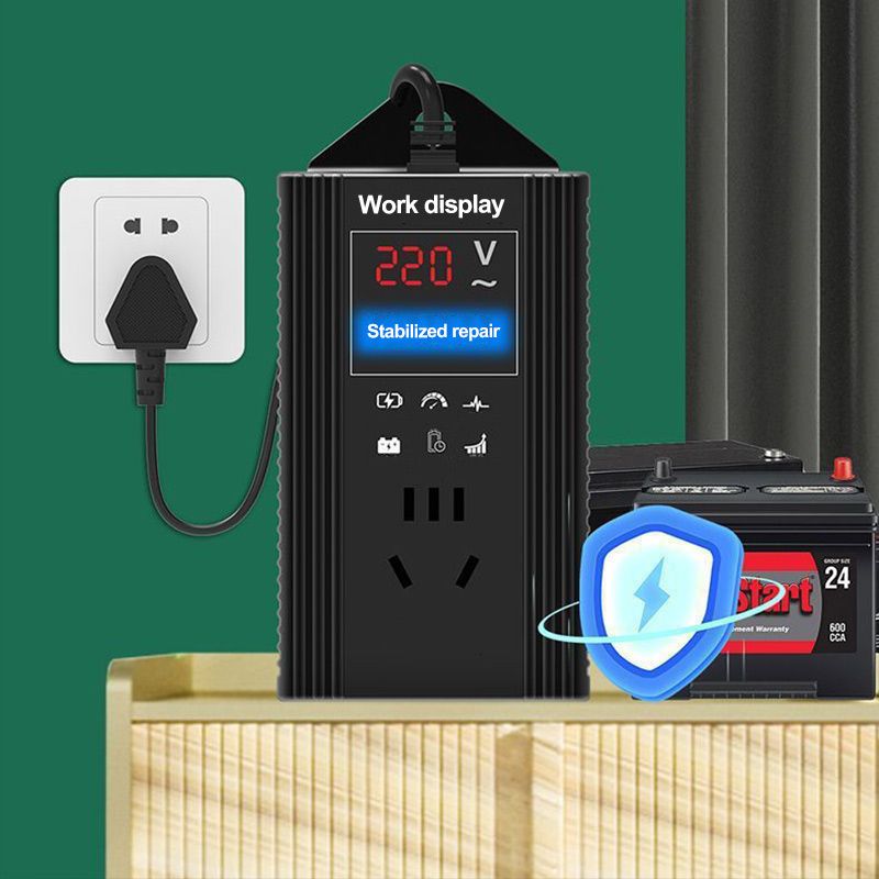 Elektrisk batteripulsreparationsladdare med LCD-display