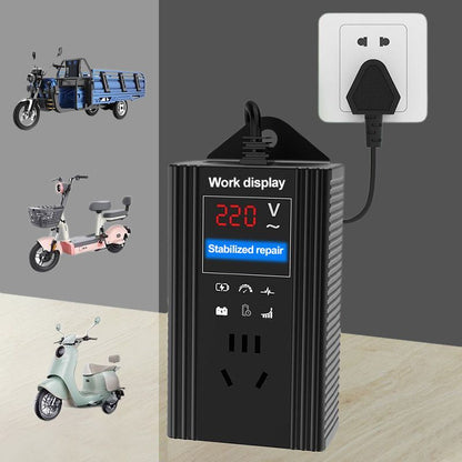 Elektrisk batteripulsreparationsladdare med LCD-display