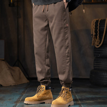 Joggingbyxor för män, vinter, casual, plyschfodrade