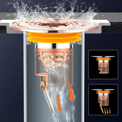 Magnetisk självstängande lukt- och insektsskyddad golvbrunn