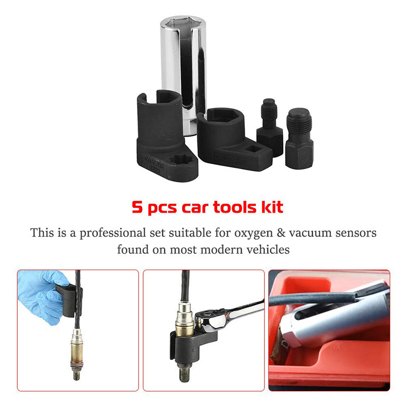 🔥Automotive O2 Sensor förskjutningshylsa och gängchaser 5 st set