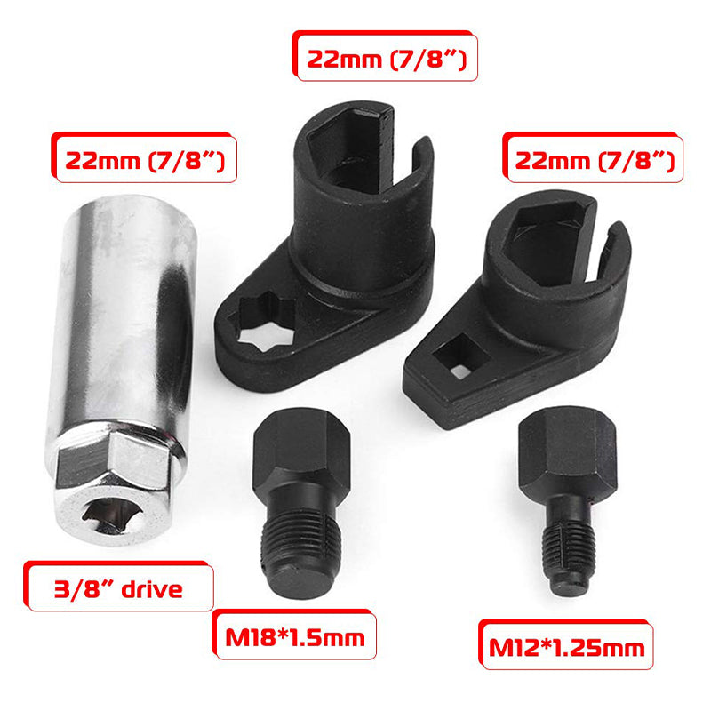 🔥Automotive O2 Sensor förskjutningshylsa och gängchaser 5 st set