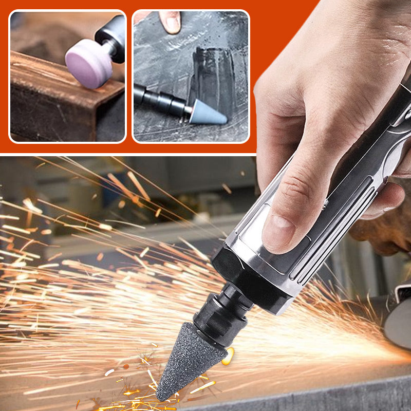 Kompakt pneumatisk slipsats med förvaringsväska