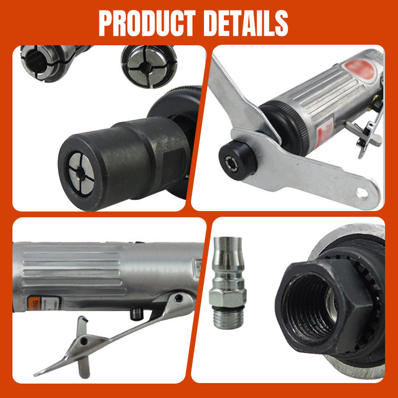 Kompakt pneumatisk slipsats med förvaringsväska