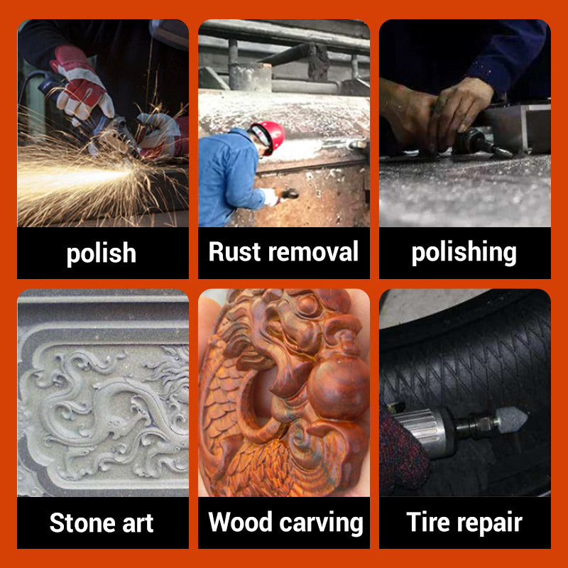 Kompakt pneumatisk slipsats med förvaringsväska