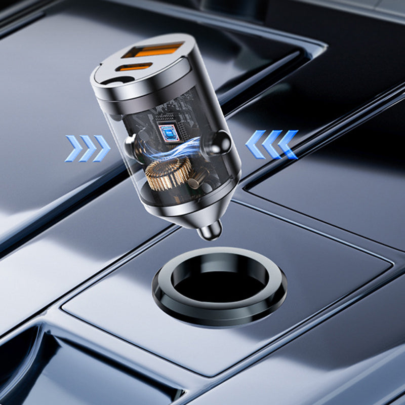 🚗STOR REA - 60% RABATT🔥Ultrasnabb Bil laddare – Dubbelport PD & QC Snabbladdning