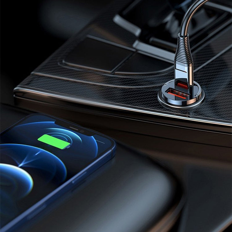 🚗STOR REA - 60% RABATT🔥Ultrasnabb Bil laddare – Dubbelport PD & QC Snabbladdning