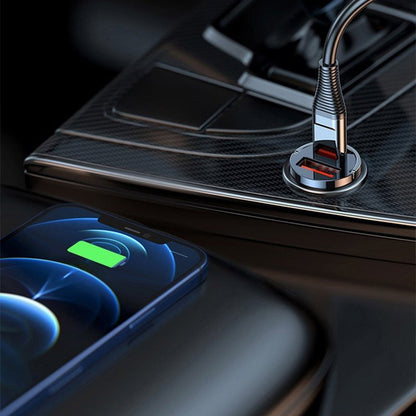 🚗STOR REA - 60% RABATT🔥Ultrasnabb Bil laddare – Dubbelport PD & QC Snabbladdning