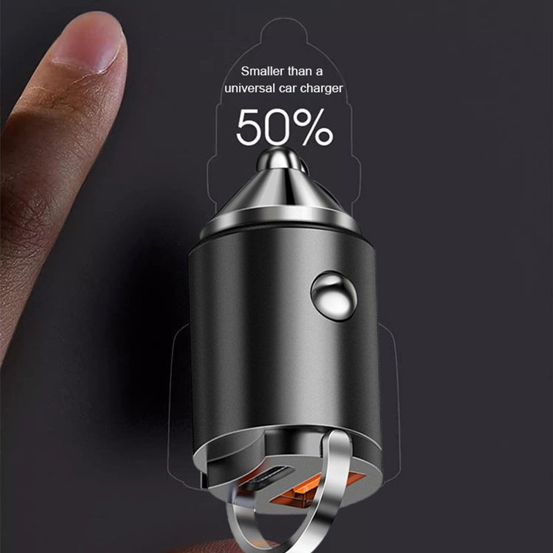 🚗STOR REA - 60% RABATT🔥Ultrasnabb Bil laddare – Dubbelport PD & QC Snabbladdning