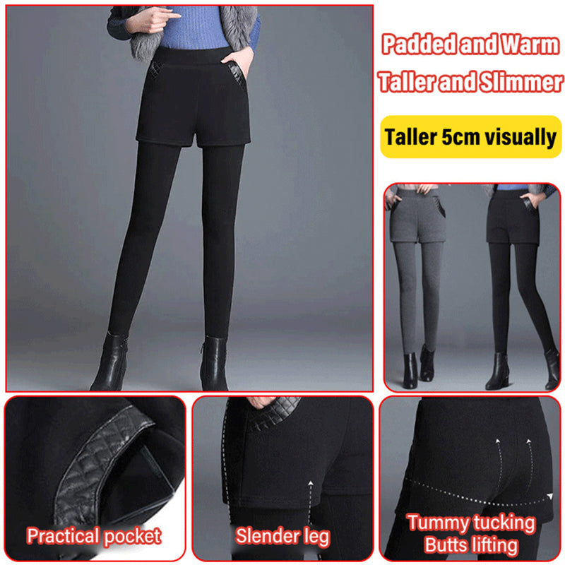 Faux tvådelade Curves kroppsformande byxor