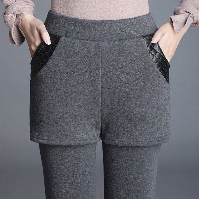 Faux tvådelade Curves kroppsformande byxor