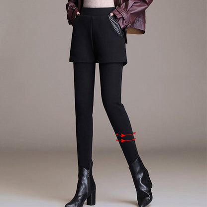 Faux tvådelade Curves kroppsformande byxor