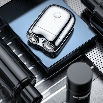 Elektrisk mini bärbar roterande rakapparat för män