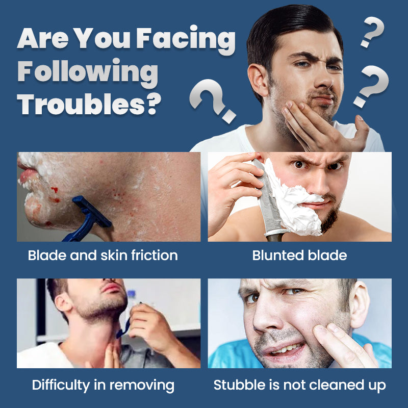 Elektrisk mini bärbar roterande rakapparat för män