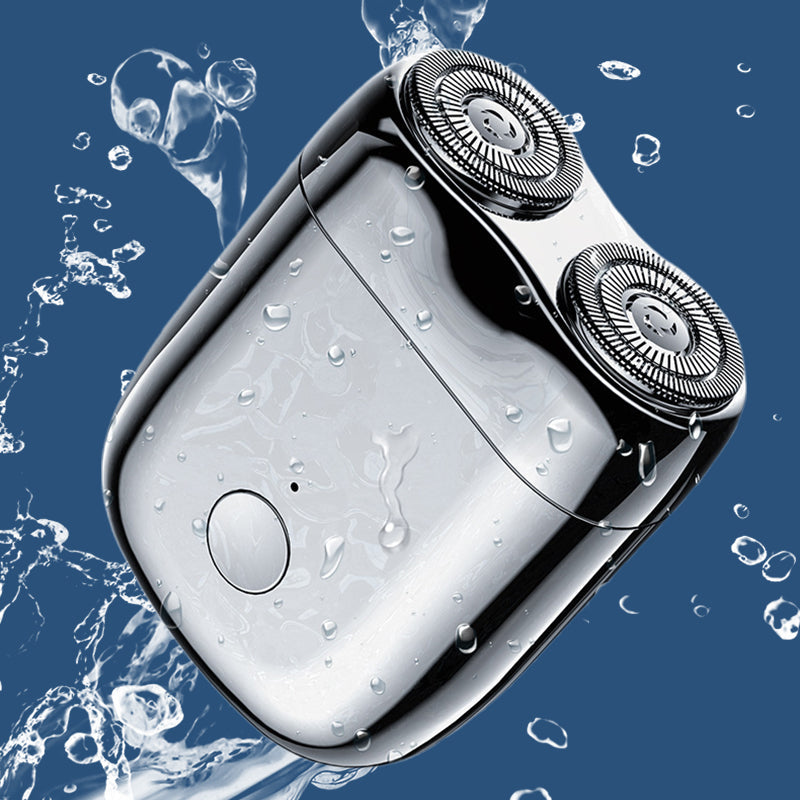 Elektrisk mini bärbar roterande rakapparat för män