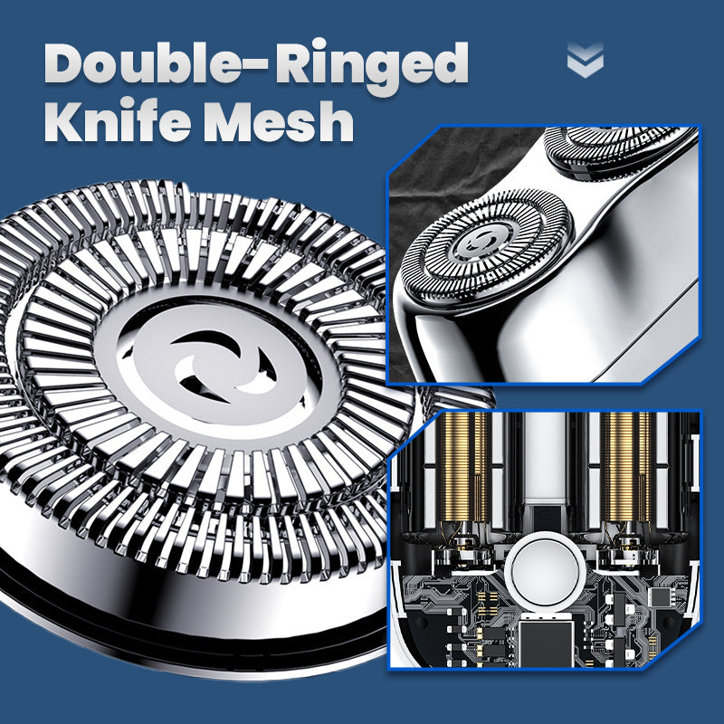 Elektrisk mini bärbar roterande rakapparat för män