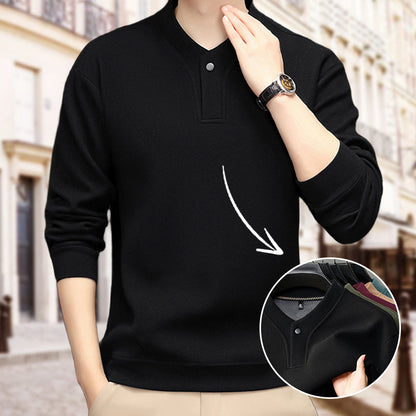 Herrtröja med fleece och tjockt foder