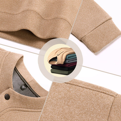 Herrtröja med fleece och tjockt foder