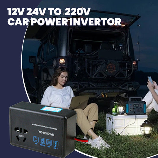 Multifunktionell invertor för bil 12V 24V till 220V