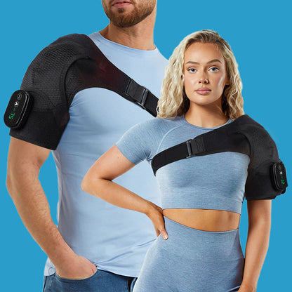 💆‍♀️ 60% RABATT! 🔥 Värmande Axelrem med Vibration för Män & Kvinnor – Lindrar Muskelspänning, Justerbar & Perfekt För Avslappning Hemma Eller På Resan 🧘‍♂️
