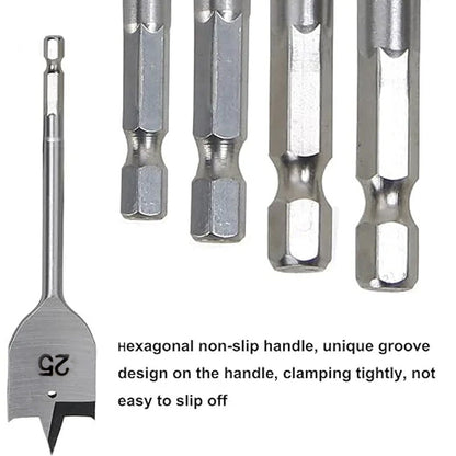 6-st Mångsidigt Träspade Borrbits Set