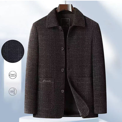 Högkvalitativ tjock Chenille Button Down Jacket för män