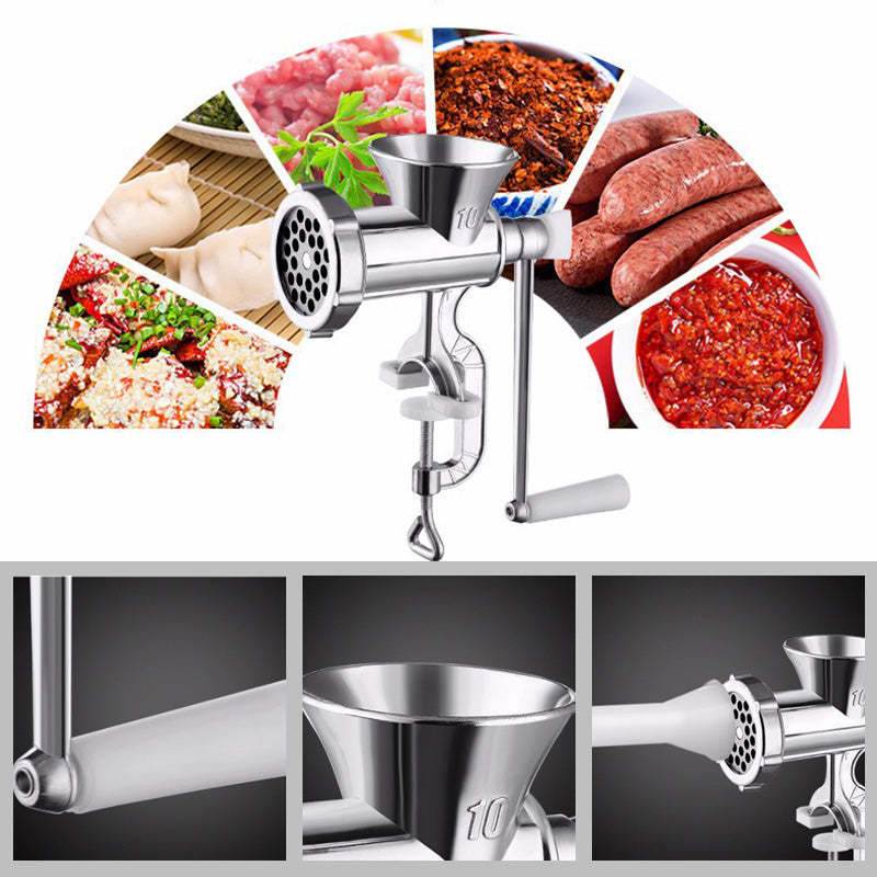 🥩 50 % RABATT NU! 🔧 2 in 1 multifunktionell kvarn – stuffer – mal kött & fyll korvar – hållbar aluminiumlegering & enkel användning ✨