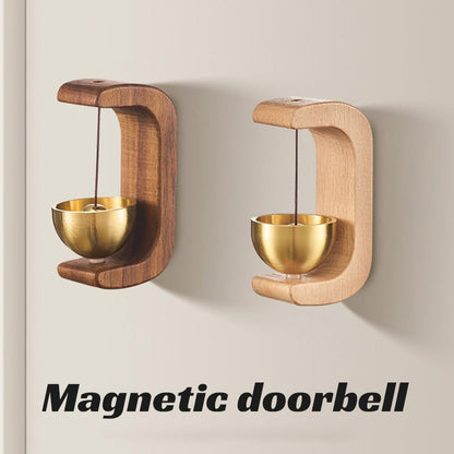 🔔😍Magnetisk dörrklocka med vindspel av trä Dekoration