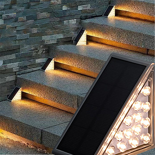 🔥LED Solstegbelysning Vattentäta Utomhustrapporljus