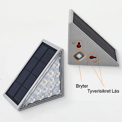 🔥LED Solstegbelysning Vattentäta Utomhustrapporljus