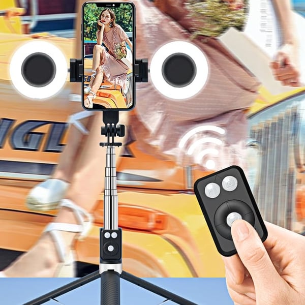 🔥🔥2026 NY TYP -50% REA⚡50K+ SÅLDA!📸✨Ny 6-i-1 Bluetooth Selfie Stick