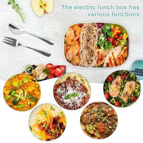 🎁NYÅR 2026 HET REA - Begränsad tid 50% RABATT🔥2-i-1 Bärbar Dual Voltage Electric 7-delad Set Lunchbox