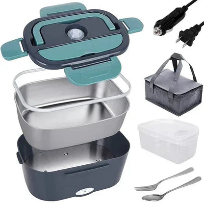 🎁NYÅR 2026 HET REA - Begränsad tid 50% RABATT🔥2-i-1 Bärbar Dual Voltage Electric 7-delad Set Lunchbox
