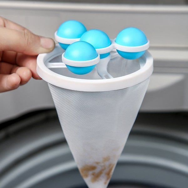 🧼 Flytande hårfilter 🚿– fångar upp hår och ludd i tvättmaskiner, handfat och badkar, förhindrar stopp och är lätt att rengöra 🐾📦