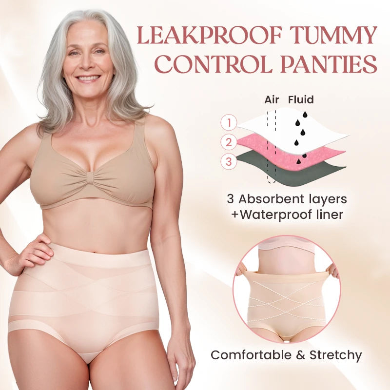 🌷🔥 Varm försäljning, köp mer få mer gratis💥👉Ultimate Comfort High Waist Leak Proof Shapewear Panties❤️🩲