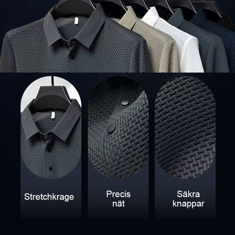 🔥HET REA 67% RABATT🔥Herrarnas Is-Silke T-shirt💨 Andas och är bekväm❄️