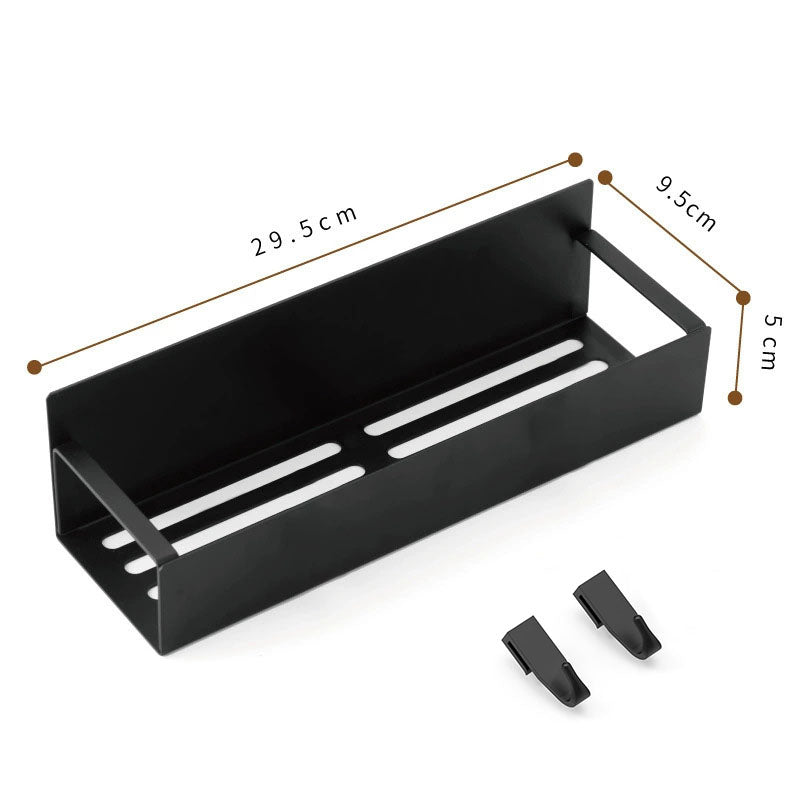 Magnetic Spice Organiser, svart organiserings- och förvaringsställ för kylskåp och ugn