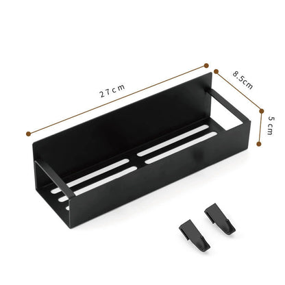 Magnetic Spice Organiser, svart organiserings- och förvaringsställ för kylskåp och ugn