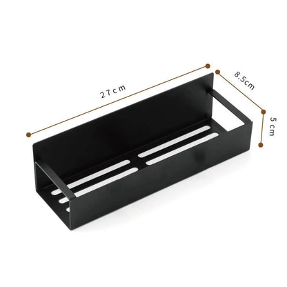 Magnetic Spice Organiser, svart organiserings- och förvaringsställ för kylskåp och ugn