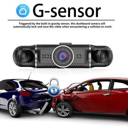 🎉Tillfälligt erbjudande⌛️Förarens säkerhet - 4-kanalig FHD dashcam med ultravid vinkel
