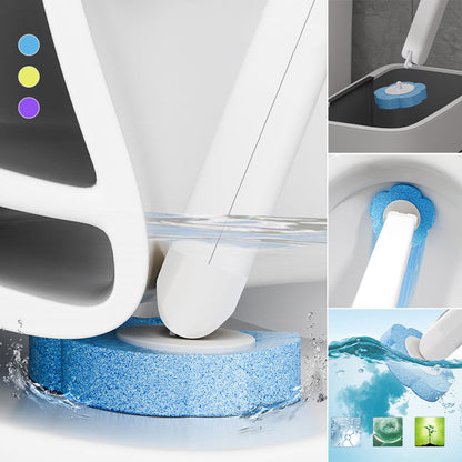 Engångstoalettrengöringssystem - Antibakteriell Gel med Avtagbar Borste för Djuprengöring och Hygien ✨🧼