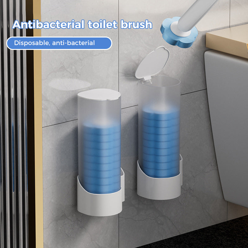Engångstoalettrengöringssystem - Antibakteriell Gel med Avtagbar Borste för Djuprengöring och Hygien ✨🧼